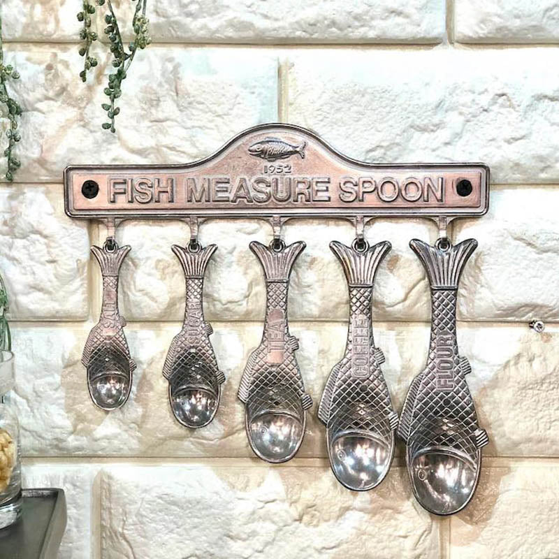 インテリア要素の高い、魚型計量スプーンセット FISH MEASURE SPOON フィッシュ メジャー スプーン