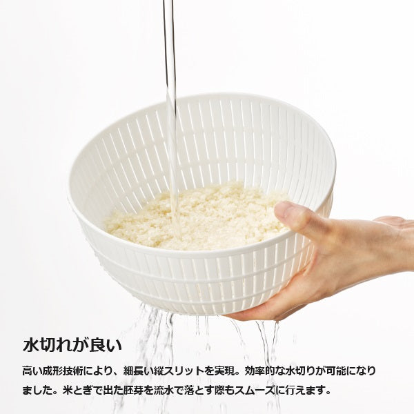 ライクイット 米とぎにも使えるザルとボウル(6点セット) like-it LBK-10