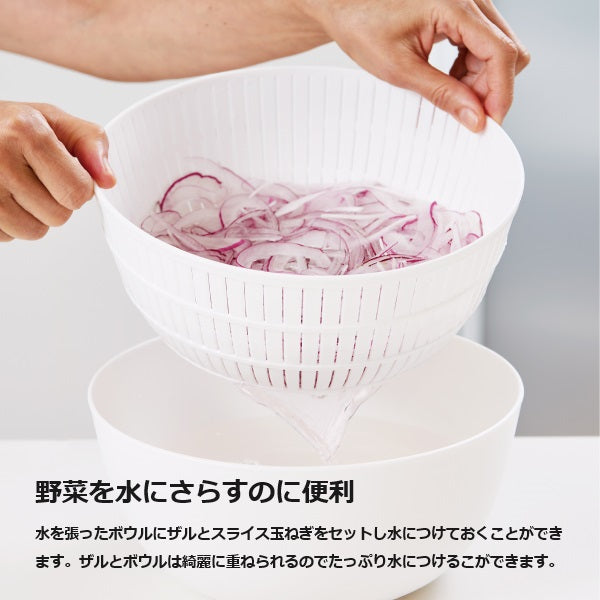 ライクイット 米とぎにも使えるザルとボウル(6点セット) like-it LBK-10