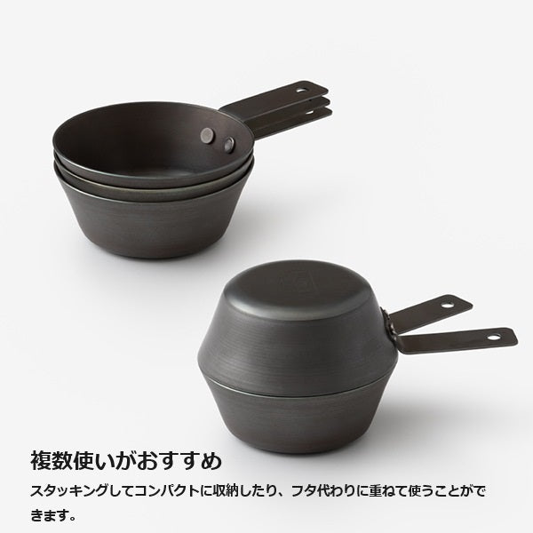 ライクイット オーブンで使える鉄カップ350ml ブラック like-it PAN-02
