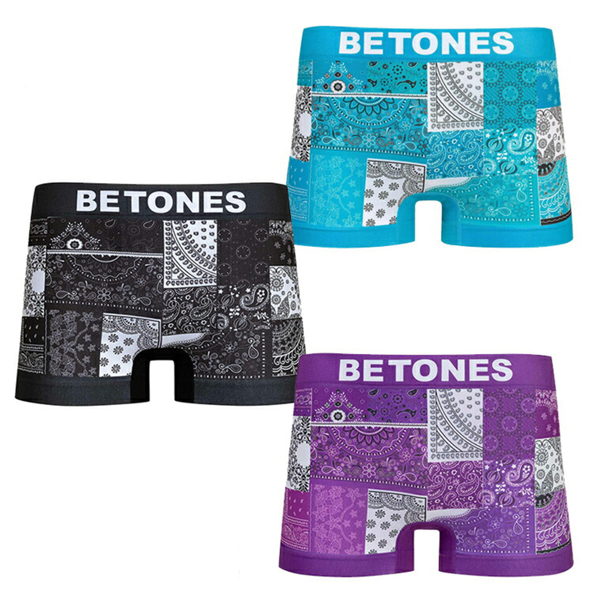 BETONES 速乾・高伸縮 ボクサーパンツ BANDANA-BAN001