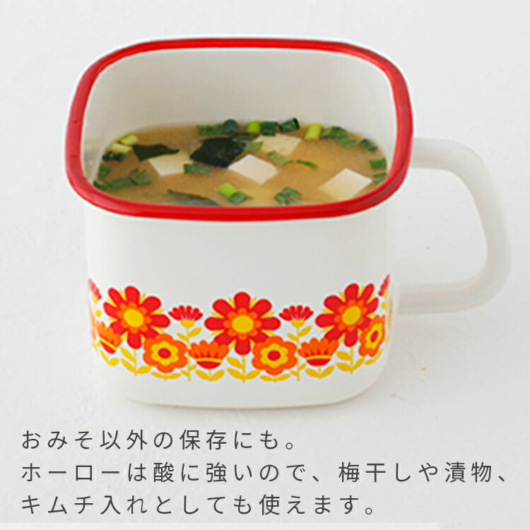 富士ホーロー 角型みそポット1.5L