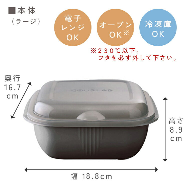 岩谷マテリアル 電子レンジ調理器 <パーソナルセット> 一人用 IM-GLBPS