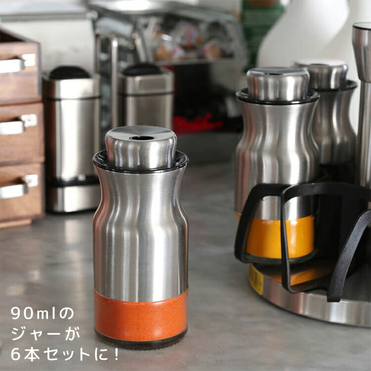 DULTON カーブドスパイスジャー<6本セット>