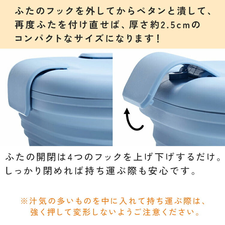 STOJO 折り畳みランチボックス 700ml 04-0016