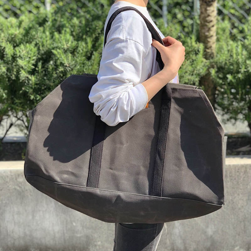 アウトドア好きマストアイテムのバッグ WAX CANVAS LOG BAG OLIVE ワックス キャンバス ログ バッグ