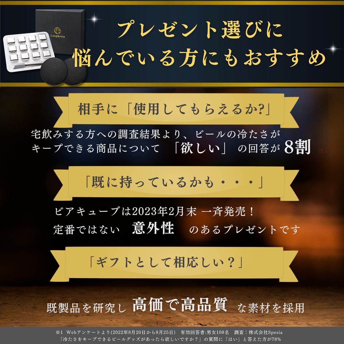 Luxphoria ビアキューブ 8個入り/12個入り