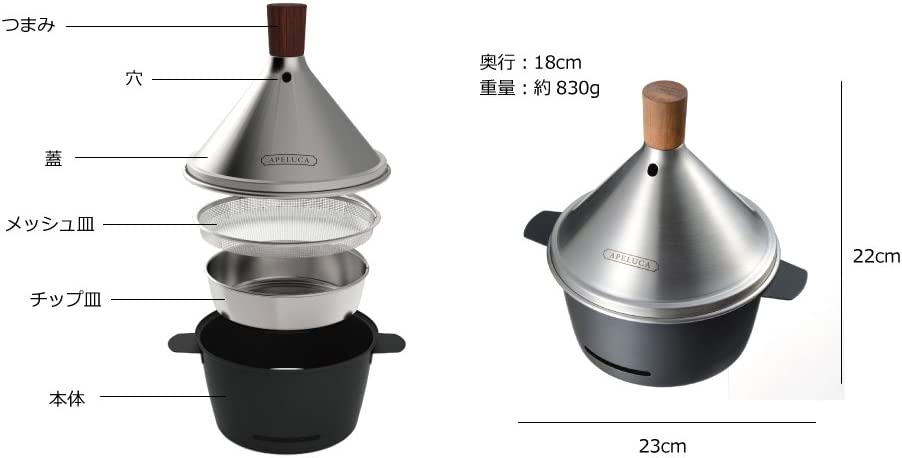 アペルカ テーブル トップ スモーカー APELUCA TABLE TOP SMOKER