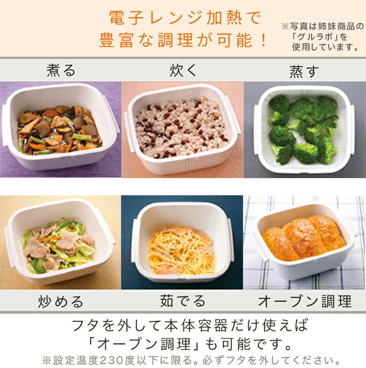岩谷マテリアル 電子レンジ調理器 グルラボプラス ＜マルチセット＞ IM-GLBMS