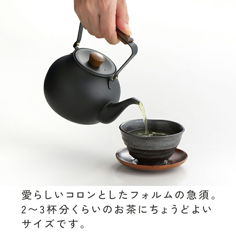 宮崎製作所 茶き 急須（大） ＜茶こしつき＞ 700ml ざらめ/くろいろ
